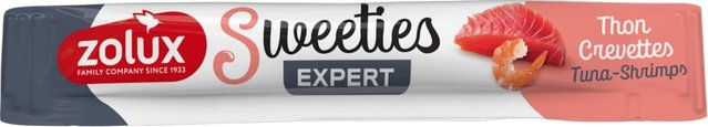 Produktbild von Zolux Sweeties Cremige Katzen-Snacks mit Thunfisch, Huhn und Garnelen 14 g