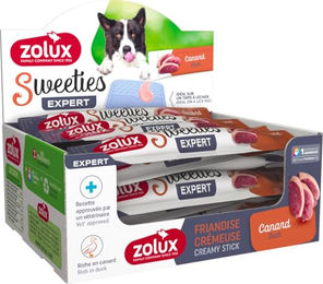 Zolux Sweeties Cremiger Hundesnack Ente ohne Farbstoffe Aromastoffe und Zucker 14 g – Bild 1 von 2