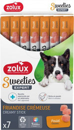 Produktbild von Zolux Sweeties Kremige Hundeleckerei mit Huhn ohne Zucker und Farbstoffe 7x14g