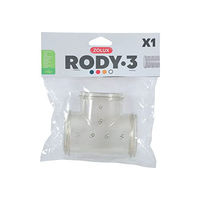 Produktbild von Zolux T-Rohr Rody Tunnel für Nagetiere grau transparent aus Kunststoff - 1 Stk.