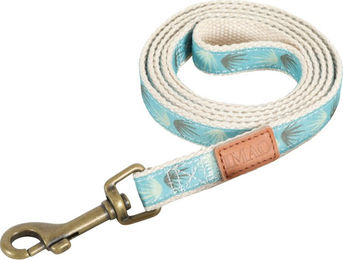 Zolux Taiga Hundeleine aus Polyester in Blau Türkis 121 cm lang 15 mm breit - 121 cm – Bild 1 von 2