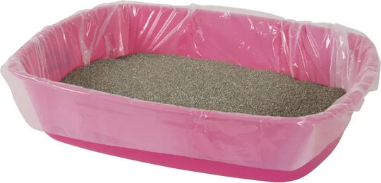 Produktbild von Zolux Taschen Katzentoilette für Katzen in Weiß und Rosa (12er Pack)