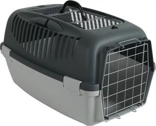 Produktbild von Zolux Transportbox aus Kunststoff für kleine Hunde und Katzen in Schwarz oder Grau