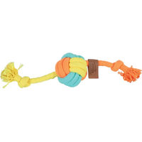 Produktbild von Zolux Twist Kauspielzeug für Hunde mit Ball und Seil in Orange