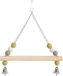 Zolux Vogelschaukel aus Holz mit Metallkette für Wildvögel in Beige und Bunt – Bild 1 von 1