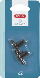Produktbild von Zolux Wasserhähne für Aquarium-Luftschläuche aus Kunststoff Schwarz 2er Pack für Fische und Meerwasser