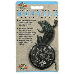 Zoo Med Analoges Reptilien-Thermometer für Echsen in Schwarz - 1 Stk. – Bild 1 von 2