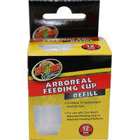 Produktbild von Zoo Med Arboreal Feeding Cup Nachfüllpackung für Echsen aus Kunststoff 12 Stück