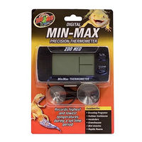 Produktbild von Zoo Med Digitales Min-Max-Thermometer aus Kunststoff in Schwarz - 1 Stk.