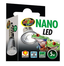Zoo Med ES-5NE Nano LED 5 W energiesparende Beleuchtung für Nano-Terrarien für Geckos, Frösche und Insekten – Bild 1 von 3