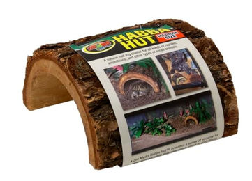 Zoo Med HH-G Habba Hut Giant Holzhöhle für Reptilien wie Echsen und Schlangen in Braun und Schwarz – Bild 1 von 4