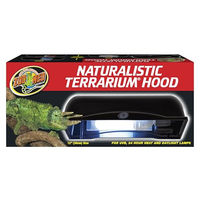 Produktbild von Zoo Med LF-50E Terrarium-Abdeckung 30 cm mit eingebautem Reflektor in Schwarz und Grau