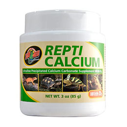 Produktbild von Zoo Med Repti Calcium Nahrungsergänzungsmittel für Reptilien und Amphibien Calciumcarbonat D3-frei 85 g - 85 g