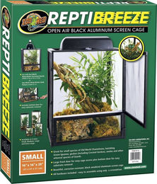 Produktbild von Zoo Med ReptiBreeze Aluminium Screen Cage für Reptilien 40x40x50cm Schwarz
