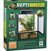 Produktbild von Zoo Med ReptiBreeze Aluminium Screen Cage für Reptilien 40x40x50cm Schwarz