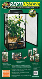 Produktbild von Zoo Med ReptiBreeze Aluminium Terrarium für Reptilien 40x40x76cm Schwarz