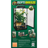 Produktbild von Zoo Med ReptiBreeze Aluminium Terrarium für Reptilien 40x40x76cm Schwarz