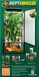 Produktbild von Zoo Med ReptiBreeze Aluminium Terrarium für Reptilien 61x61x122cm Schwarz