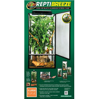 Produktbild von Zoo Med ReptiBreeze Aluminium Terrarium für Reptilien 61x61x122cm Schwarz