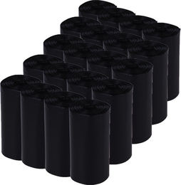Produktbild von zoolove Hundekotbeutel Schwarz 20 Rollen à 20 Beutel 400 Stück