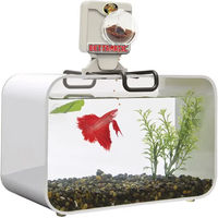 Produktbild von Zoomed Betta BF1 Futterspender für Süßwasserfische wie Goldfische in Braun und Transparent