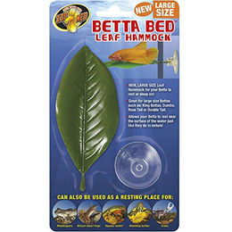 Produktbild von Zoomed Floating Betta Leaf Bett Hängematte für Süßwasser-Tropenfische in Grün
