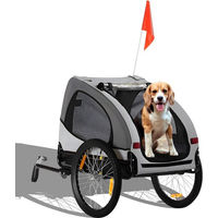 Produktbild von zoomundo Buddy Fahrradanhänger für Hunde in Grau wasserdicht