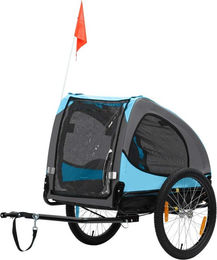 Produktbild von zoomundo Fahrradanhänger für Hunde Buddy in Türkis wasserdicht