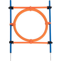 Produktbild von zooplus Agility Fun & Sport Sprungring Komplettset aus Nylon mit 55 cm Durchmesser in Bunt/Orange