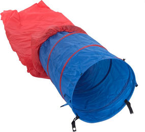 Produktbild von zooplus Agility Sport Sacktunnel aus Nylon für Hunde in Blau Bunt Ø 60 cm Länge 5 m