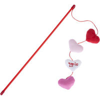 Produktbild von zooplus Angel Katzenspielzeug aus Polyester in Rot Rosa und Weiß
