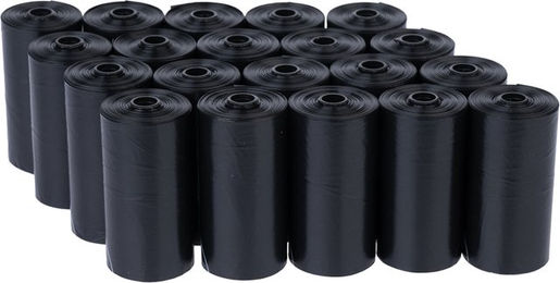 Produktbild von zooplus basics Hundekotbeutel Schwarz 40 Rollen à 15 Beutel 600 Stück - 40 x 15 Stk.