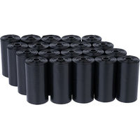 Produktbild von zooplus basics Hundekotbeutel Schwarz 40 Rollen à 15 Beutel 600 Stück - 40 x 15 Stk.