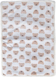zooplus Basics Hundematte Jacquard aus Polyester in Weiß und Braun L 100 x 70 cm – Bild 1 von 1