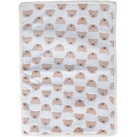 Produktbild von zooplus Basics Hundematte Jacquard aus Polyester in Weiß und Braun L 100 x 70 cm