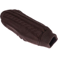 Produktbild von zooplus Basics Hundepullover aus Acryl braun mit 45 cm Rückenlänge