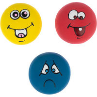 Produktbild von zooplus Basics Hundespielzeug Emoji Latexbälle 3er Set bunt