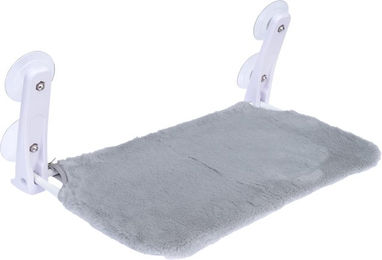 Produktbild von zooplus Basics Katzen-Hängematte Fensterbett aus Polyester Grau