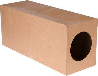 Produktbild von zooplus basics Katzen-Papiertunnel Braun 27 x 22 x 65 cm