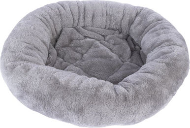 Produktbild von zooplus Basics Katzenbett Grau aus Polyester Ø 47 x H 11 cm