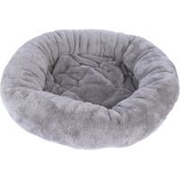 Produktbild von zooplus Basics Katzenbett Grau aus Polyester Ø 47 x H 11 cm