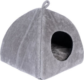 Produktbild von zooplus Basics Katzenhöhle aus Polyester in Grau L 43 x B 43 x H 41 cm