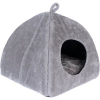 Produktbild von zooplus Basics Katzenhöhle aus Polyester in Grau L 43 x B 43 x H 41 cm