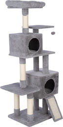 Produktbild von zooplus Basics Kratzbaum groß Grau mit Sisal