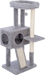Produktbild von zooplus Basics Kratzbaum medium grau mit Sisal