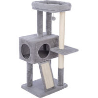 Produktbild von zooplus Basics Kratzbaum medium grau mit Sisal