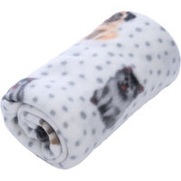 Produktbild von zooplus Basics Kuscheldecke Fleece für Hunde Dogs & Dots Größe L 150 x 100 cm