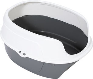 zooplus basics Schalentoilette für Katzen grau weiß – Bild 1 von 1