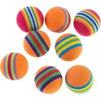 Produktbild von zooplus Basics Spielballset für Katzen aus Kunststoff 8 Stück bunt