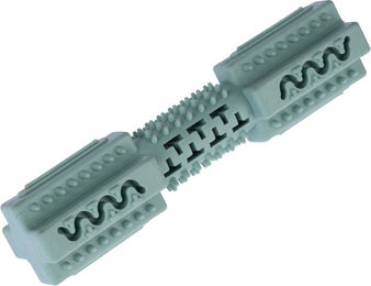 Produktbild von zooplus Basics TPR Kauspielzeug für Hunde Grün L 14 x Ø 3 cm zur Zahnpflege